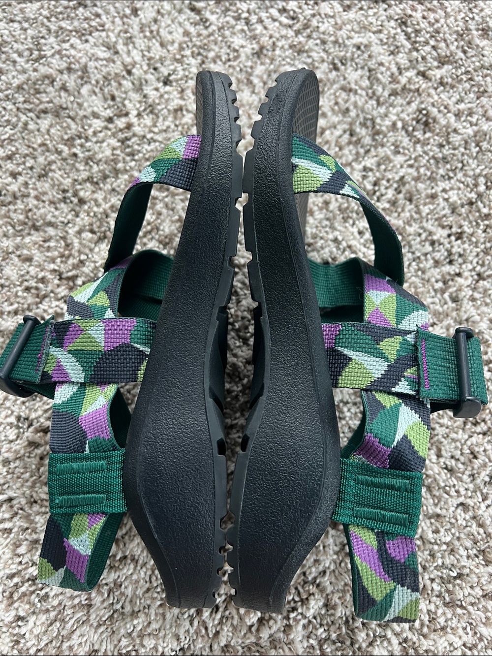 Chaco Women's Mega Z/Cloud Strappy Sandals in Braids Purple Size 6 - Picture 7 of 9